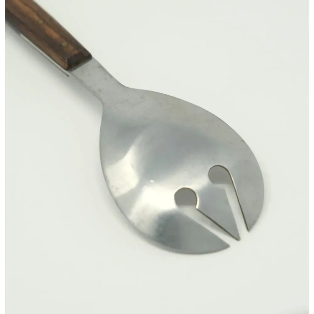 Vtg MCM Salad Serving Fork Only Rosewood Handle Japan Stainless Replacement 13